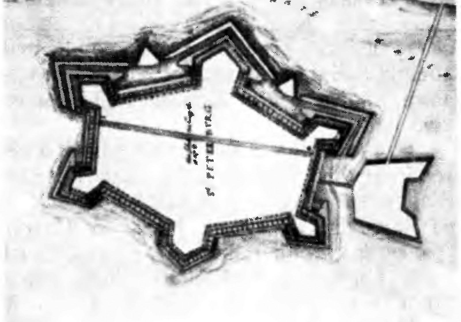 Первоначальный план Петропавловской крепости